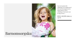 Barnomsorgskurser HTML-Mall