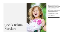 Çocuk Bakımı Kursları Için CSS Menüsü