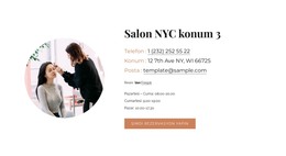 Güzellik Salonu Konumu - HTML Sayfası Şablonu