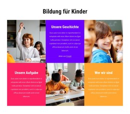 Bildung Für Kinder - Site Mit HTML-Vorlagen-Download