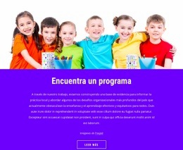 Página De Destino Premium Para Encontrar Un Programa