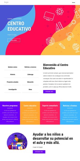 Centro Familiar Y Educativo.: Plantilla HTML5 Adaptable
