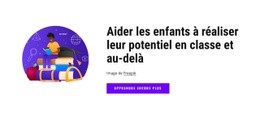 Nous Aidons Les Enfants À Réaliser Leur Potentiel En Classe - Créateur De Site Web Simple