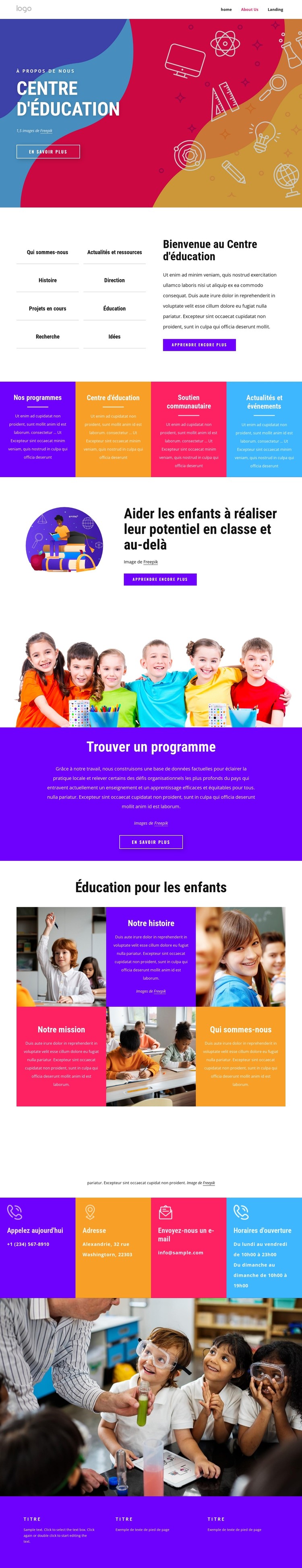 Centre familial et éducatif Modèle CSS