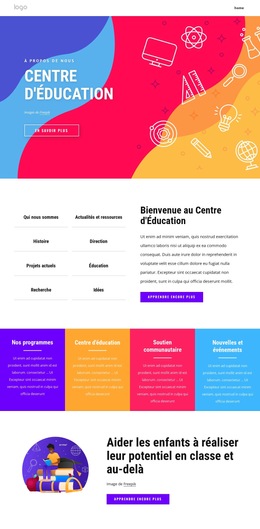 Centre Familial Et Éducatif - Modèle De Site Web À Télécharger Gratuitement