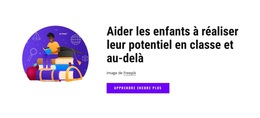 Nous Aidons Les Enfants À Réaliser Leur Potentiel En Classe - Page De Destination