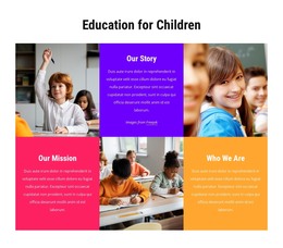 Education For Children Education Html Template