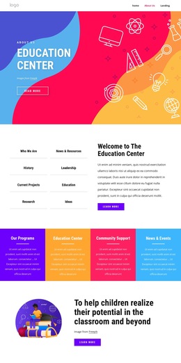 Family And Education Center Templates Html5 Responsive Free