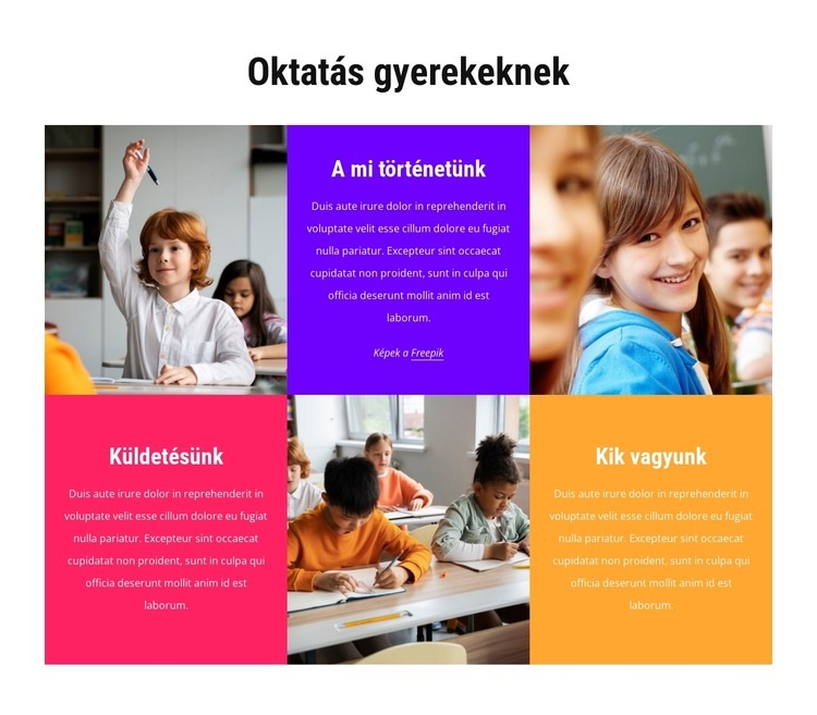 Oktatás gyerekeknek Sablon