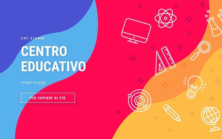 Un'organizzazione basata sulla comunità Mockup del sito web