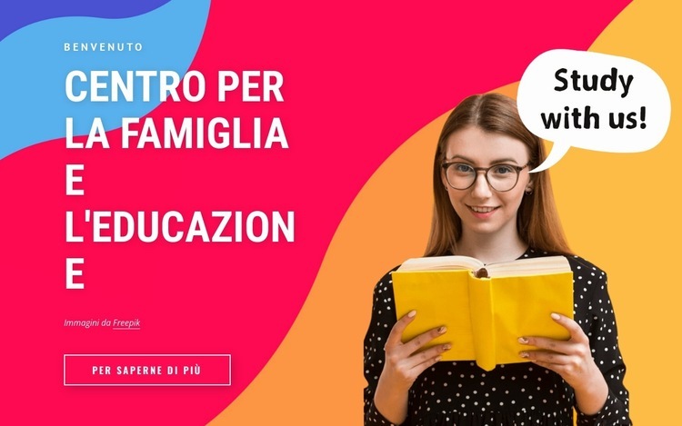 Educare e difendere Mockup del sito web