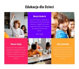 Edukacja Dla Dzieci Szablon Witryny Edukacyjnej