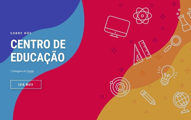 Uma organização comunitária Design do site