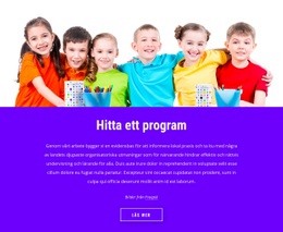 Hitta Ett Program - Enkel Webbplatsmall