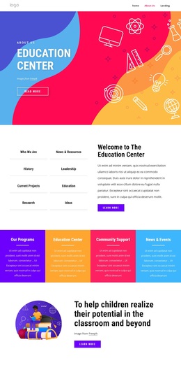 Family And Education Center - Responsive Website Templates