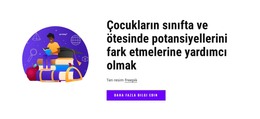 Çocukların Sınıfta Potansiyellerini Fark Etmelerine Yardımcı Oluyoruz Için Yeni Tema