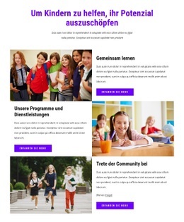 Wir Helfen Kindern, Ihr Potenzial Auszuschöpfen - Starter-Site