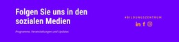 Bleiben Sie Über Die Sozialen Medien Mit Uns In Verbindung