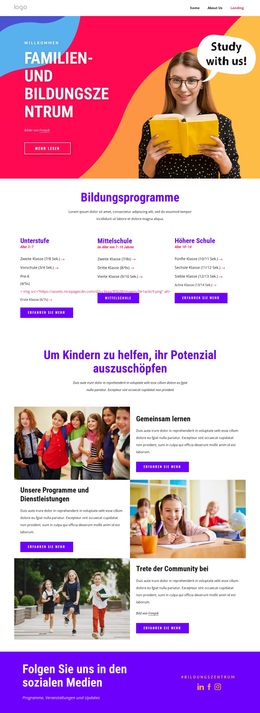 Das Familienunterstützungs- Und Bildungszentrum – Premium-WordPress-Theme