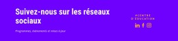 Restez Connecté Avec Nous Sur Les Réseaux Sociaux Page De Destination Wordpress