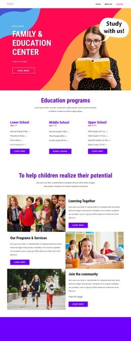 The Family Support And Education Center - Ultimate Homepage Design