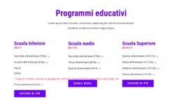Fantastico Design Del Sito Web Per Programmi Educativi