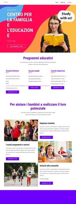 Il Centro Di Sostegno Ed Educazione Alla Famiglia Bootstrap HTML