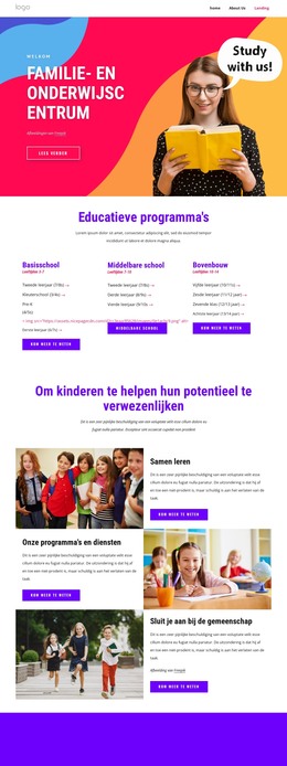 Het Familieondersteunings- En Educatiecentrum - HTML-Paginasjabloon