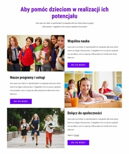 Pomagamy Dzieciom Realizować Ich Potencjał - Responsywny Szablon HTML5