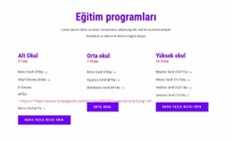 Eğitim Programları - HTML5 Açılış Sayfası