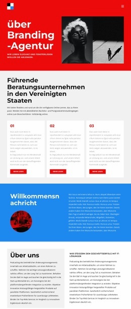 Alles Über Unsere Marke - HTML-Vorlage Für Eine Seite