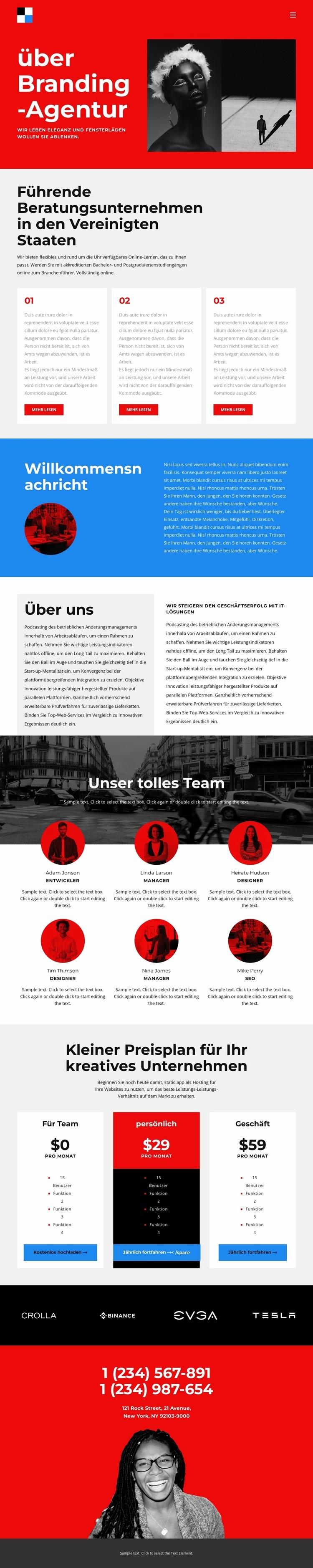 Alles über unsere Marke Website design