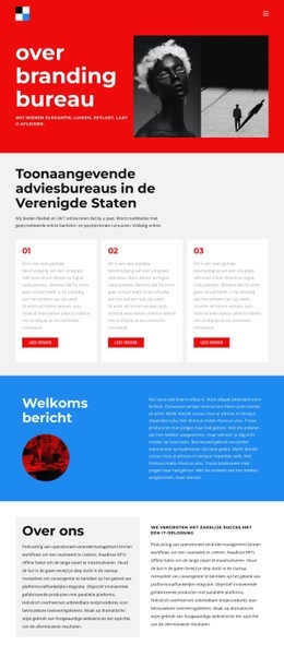 De Beste HTML5-Sjabloon Voor Alles Over Ons Merk