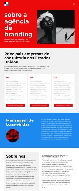 Tudo Sobre A Nossa Marca - Página De Destino Multifuncional