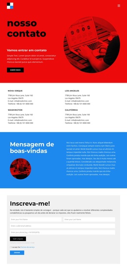 Contatos De Agências De Branding - Tema WordPress Pronto Para Usar