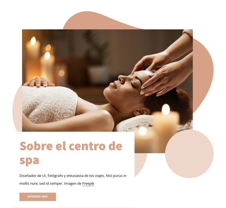 Sobre el centro SPA Plantillas de creación de sitios web