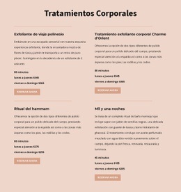 Diferentes Tipos De Tratamiento Corporal.