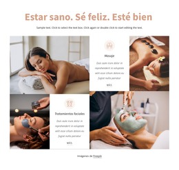 Estar Saludable, Ser Feliz: Plantilla De Página HTML