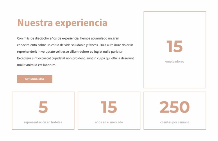 Nuestra experiencia Plantilla Joomla