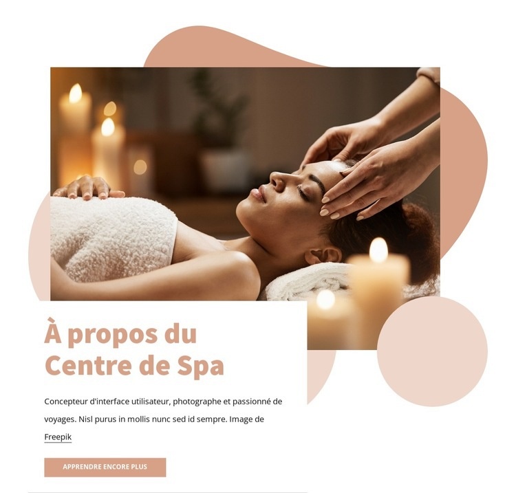 À propos du centre SPA Créateur de site Web HTML