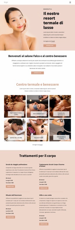 Resort Termale Di Lusso - Generatore Di Siti Web Multiuso Creativo