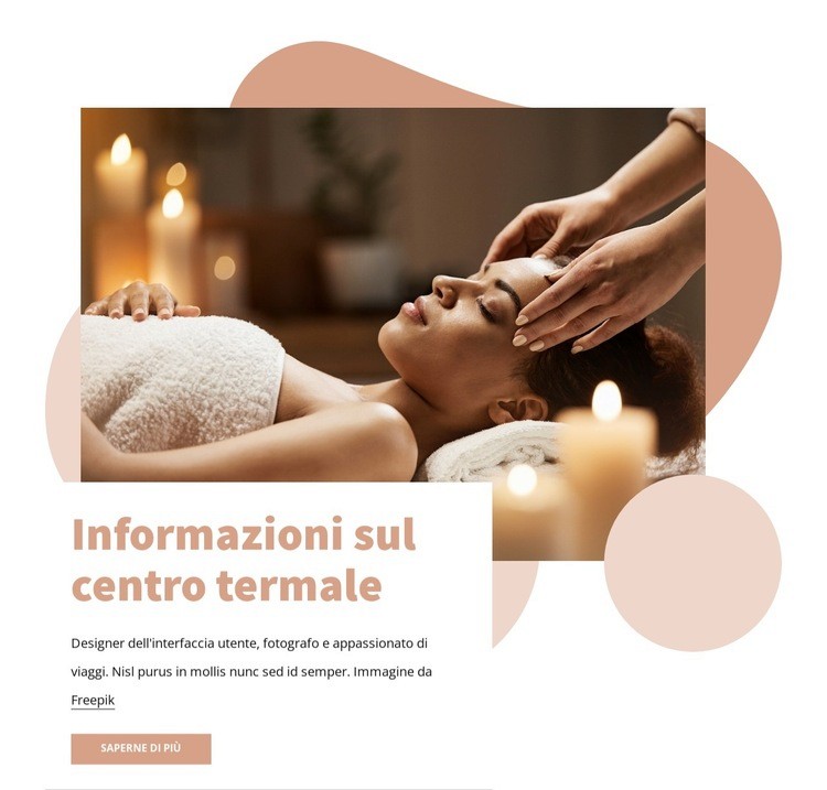 Informazioni sul centro SPA Costruttore di siti web HTML