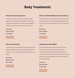 Different Kinds Of Body Treatment Joomla Template Editor