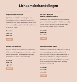 Verschillende Soorten Lichaamsbehandelingen