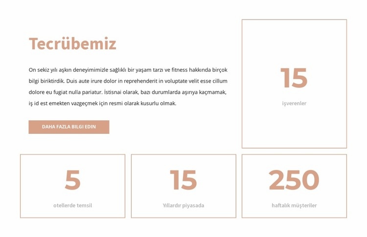 Tecrübemiz Web Sitesi Oluşturucu Şablonları