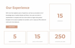 Our Experience - Beautiful Landing Page