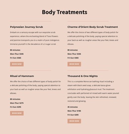 Different Kinds Of Body Treatment - Best Website Template