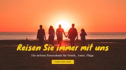 Reisen Sie Immer Mit Uns – Website-Vorlage Herunterladen