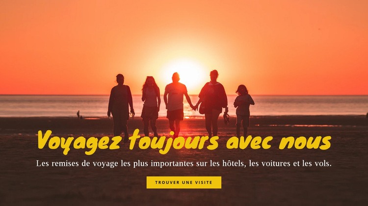 Voyagez toujours avec nous Conception de site Web