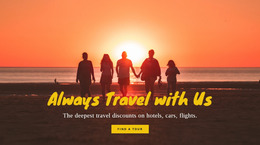 Always Travel With Us - HTML Page Builder